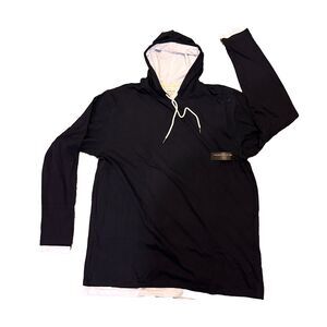 Tomorrows Laundry - Pima Layered Pullover - size 3XL - NWT - Navy / White